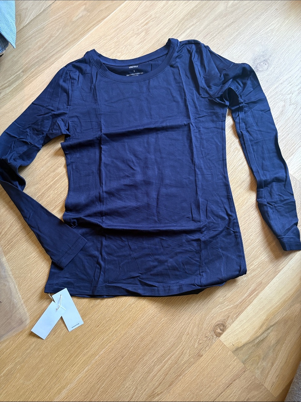 Navy Long Sleeve Crewneck Tee